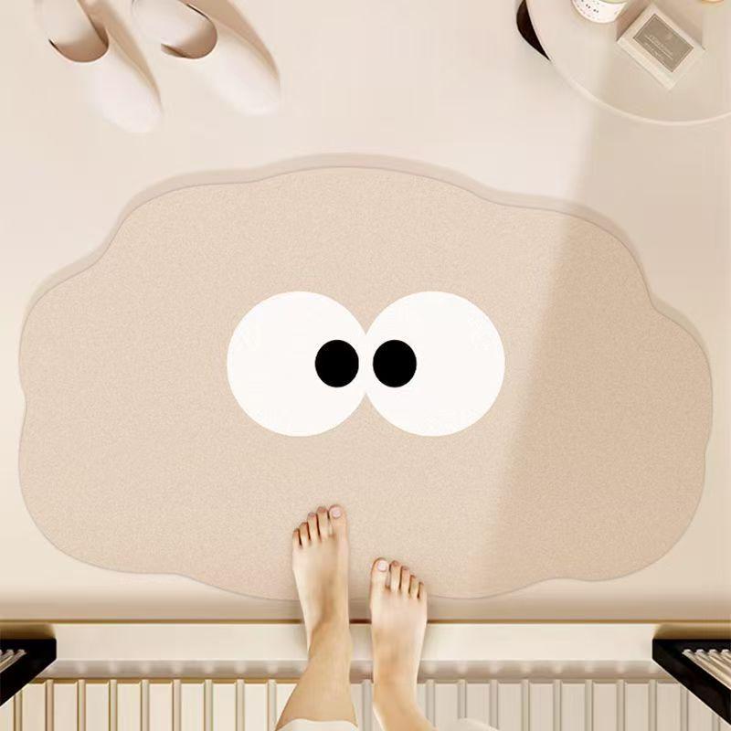 Cartoon Diatom Mud Non-Slip Quick-Drying Bathroom Mat