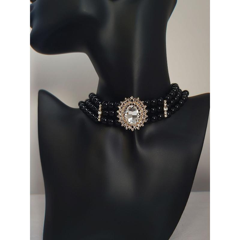 Korean Retro Pearl Diamond Fringed Neck Chain Internet Celebrity Temperament Design Sense Flower Bow Collarbone Chain Necklace Female