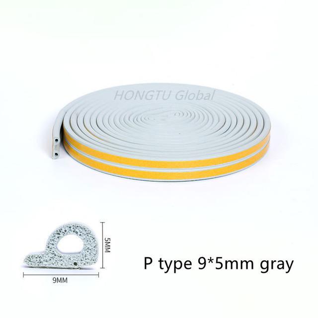 Rubber Foam Window Door Seal Self Adhesive Windproof Tape Door Joint Filler Collision Avoidance Soundproof Sealing Strip