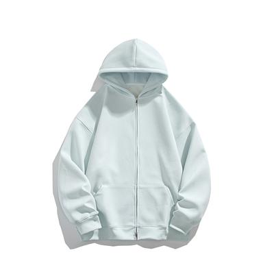 Sudadera con Capucha Holgada de Calle para Hombre Chaqueta Abrigos de Alta Calidad con Cremallera Tejido Pesado Harajuku Casual Gótico Sudadera con Capucha Streetwear