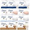 Dove Beauty Bar 90g X 12, (3 White + 3 Pink + 3 Sensitive + 3 Shea Butter), 1 Set