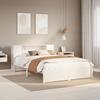 VidaXL Bunk Bed Without Mattress White 160x200 Cm Solid Pine Wood, Bed, Bedroom Furniture, Bed with Storage, 3322364
