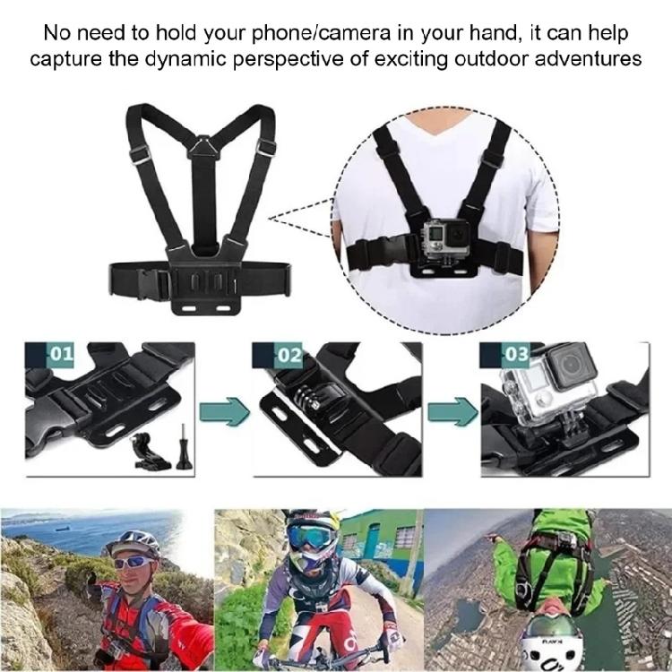 Shockproof Camera Headgear Mount With Reinforced Oxfords Fabric For Motorcycle Ridings Outdoor Filming Activity