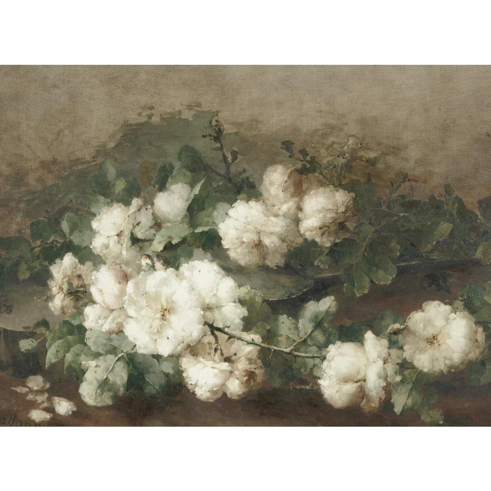 Vintage Flower Still Life Rose Country Farmhouse Poster Print Wall Art Pictures Canvas Oil Painting Living Room Home Decor Gift