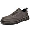 Fashion Black casual men's shoes Quality genuine leather Outdoor daily street walking  Daily comfortable young Men's sports shoes Hot
