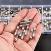 100 Pcs Glass Fuses Assortment Kit, 5x20mm Fast-Blow Glass Tube Fuses, 0.2A/0.5A/1A/2A/3A/4A/5A/6A/8A/15A