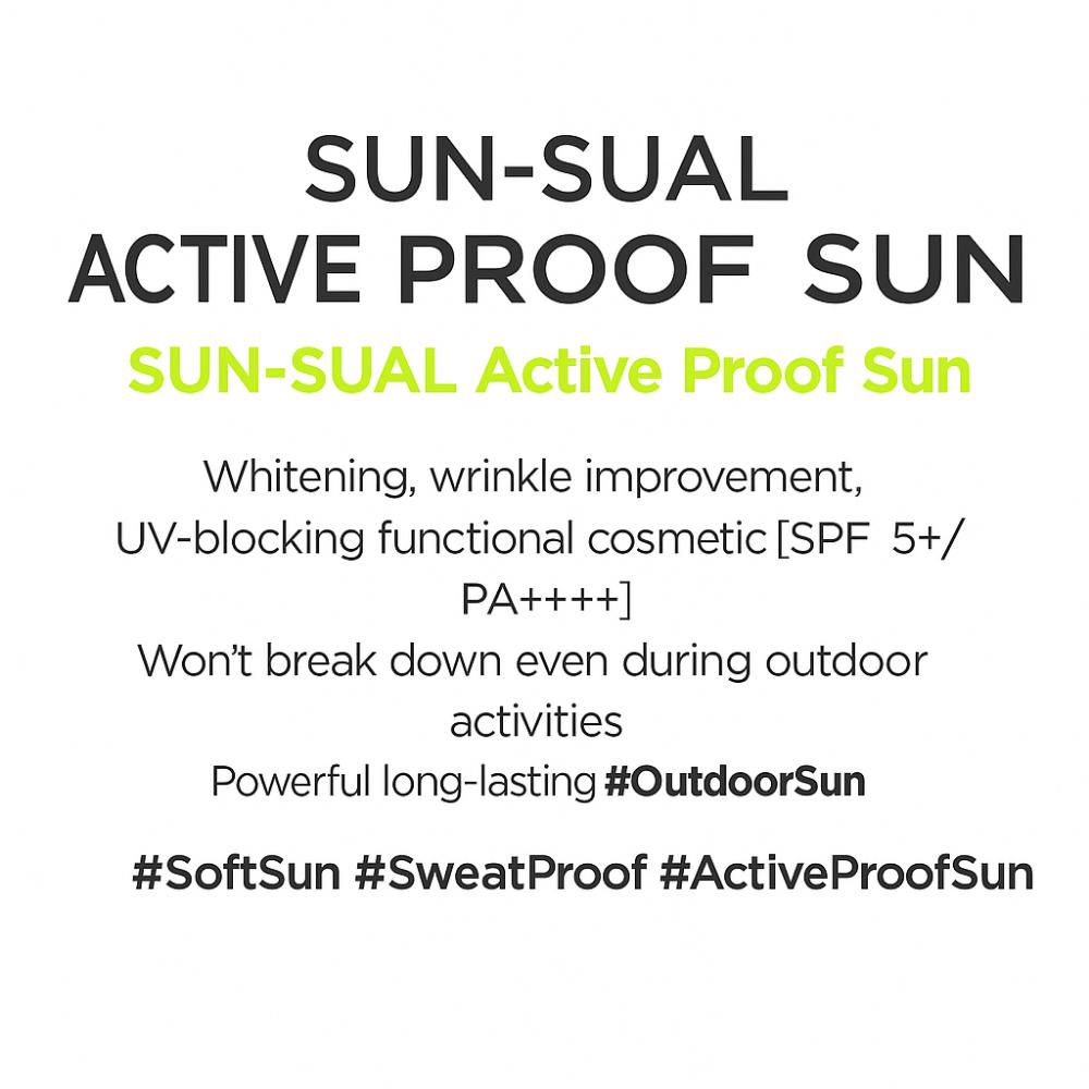 JUNGSAEMMOOL Sunsual Active Proof Sun (70ml) SPF 50+ / PA++++
