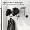 Industrial Styles Iron Wall Hangers For Helmets Caps And Sports Equipment Organization
