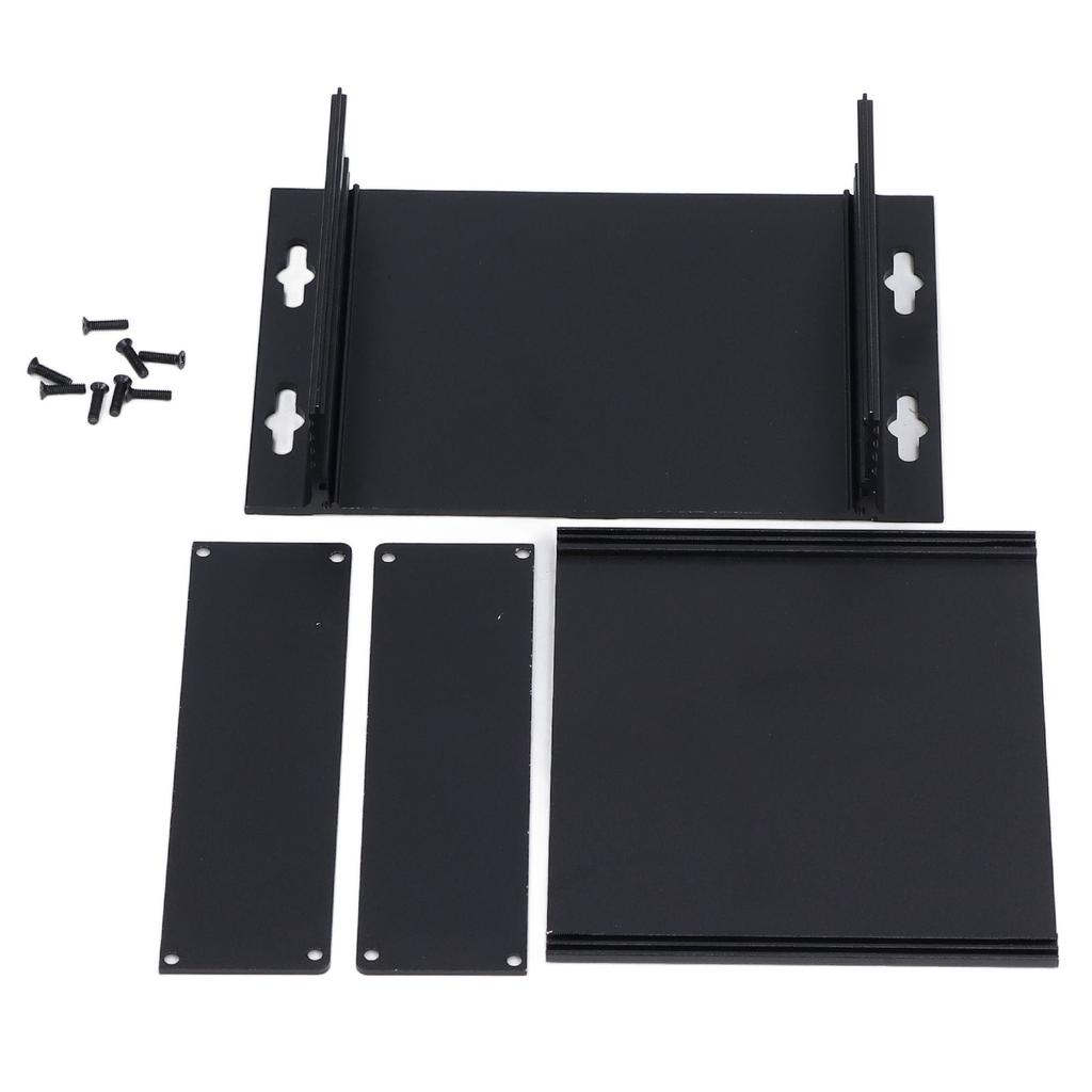 Aluminiowa obudowa elektroniczna matowa czarna wodoodporna uszczelka do płytek elektronicznych DIY