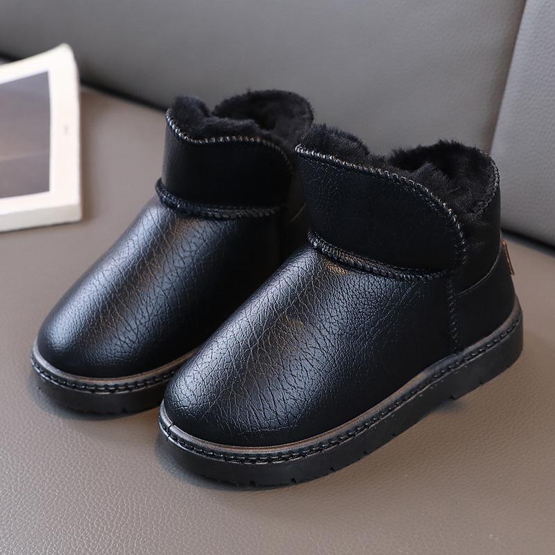 Children's Snow Boots Boys' Cotton Boots 2024 New Winter Piled Thickened Girls' Cotton  Children's Baby Warm Shoes