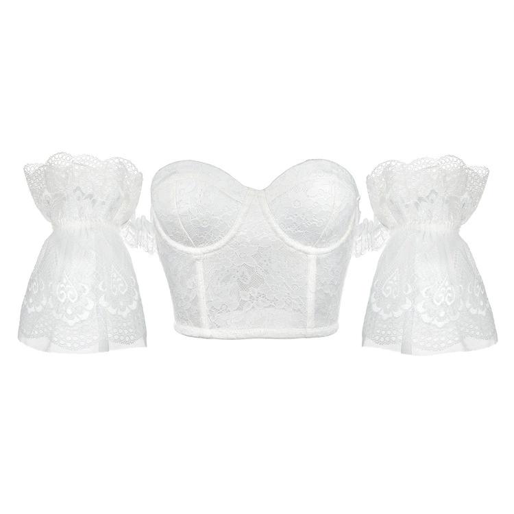 JYL TS lace sexy breathable bra with short sleeves for women