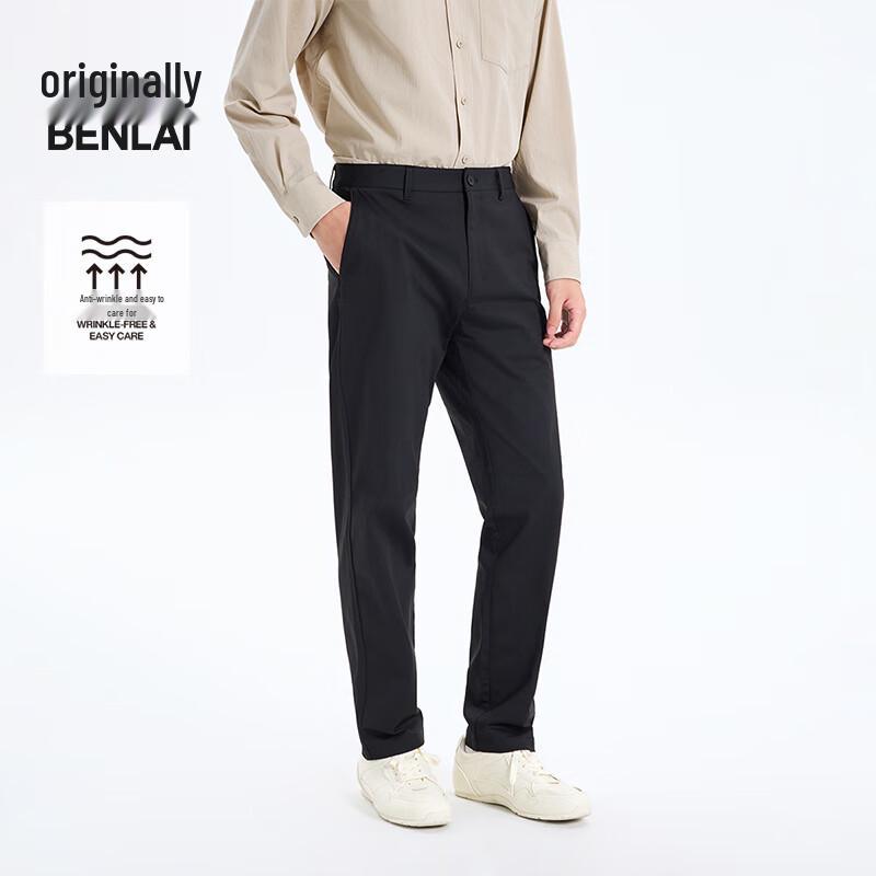 

BENLAI Men s Wrinkle-Resistant Straight-Leg Casual Pants 32