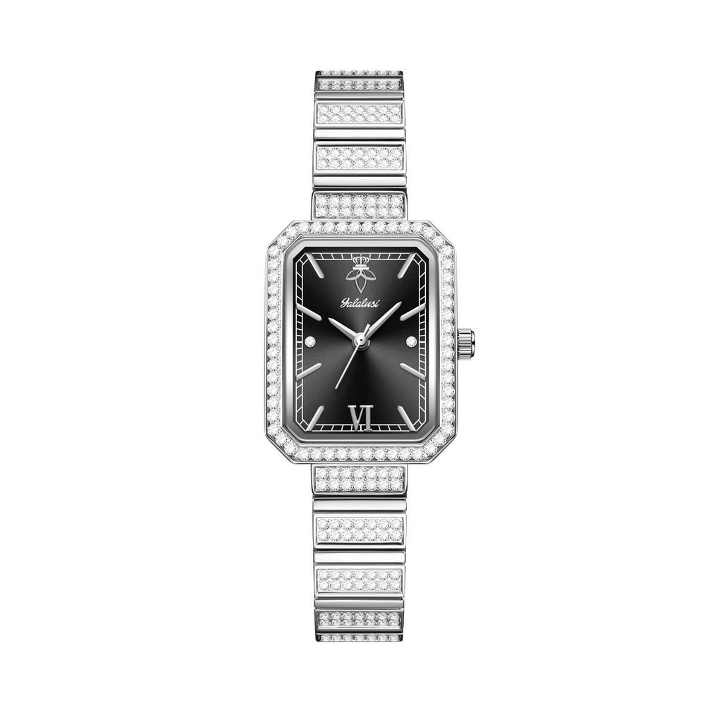 Fashion Womens Diamond Bracelet Watches Square Dial Waterproof Quartz Watch for Ladies