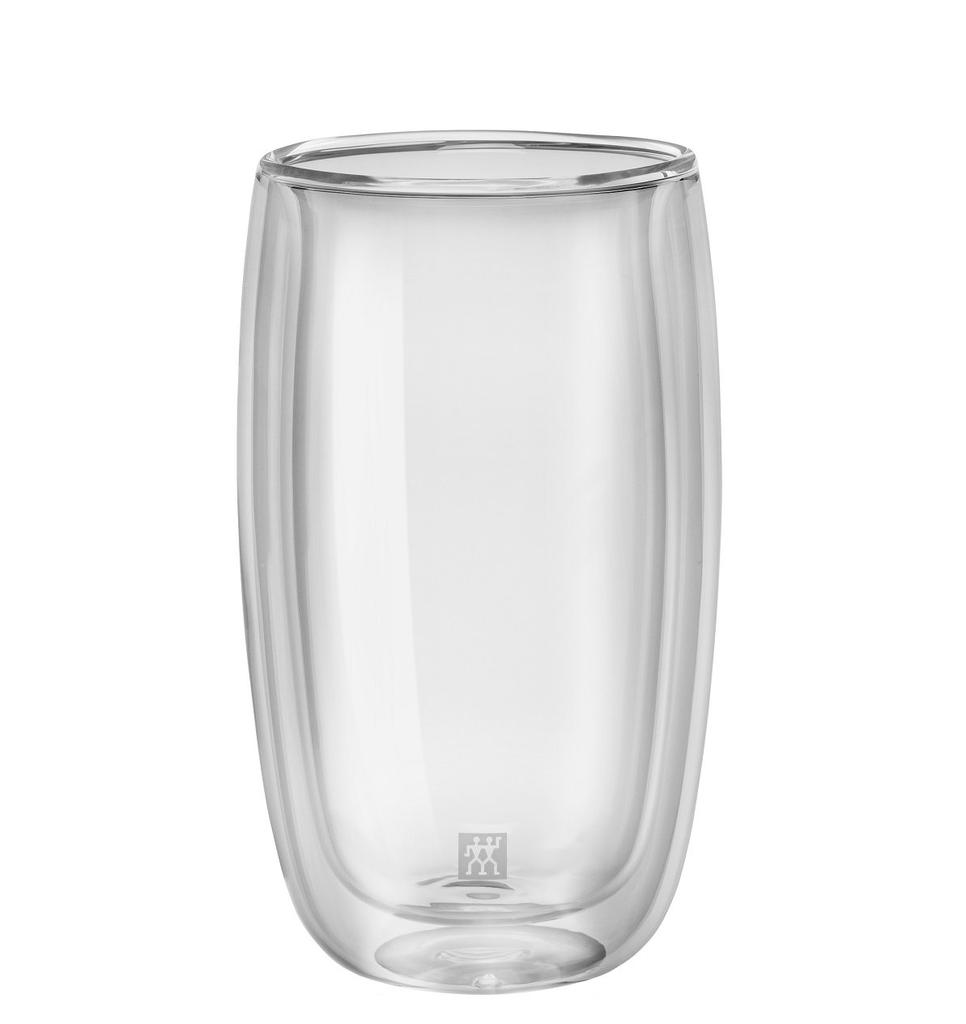 ZWILLING Double Wall Glass Latte 350ml 2pcs Tumbler Insulated Cold Insulation Iced Tea Cup Double Structure Microwave Safe Japanese Sorrent "Sorrento