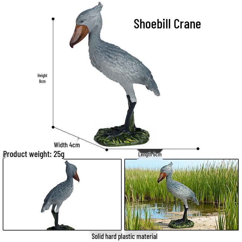 Children's Animal Simulation Toy Set: Eagle, Falcon, Secretary Bird, Owl Figurines