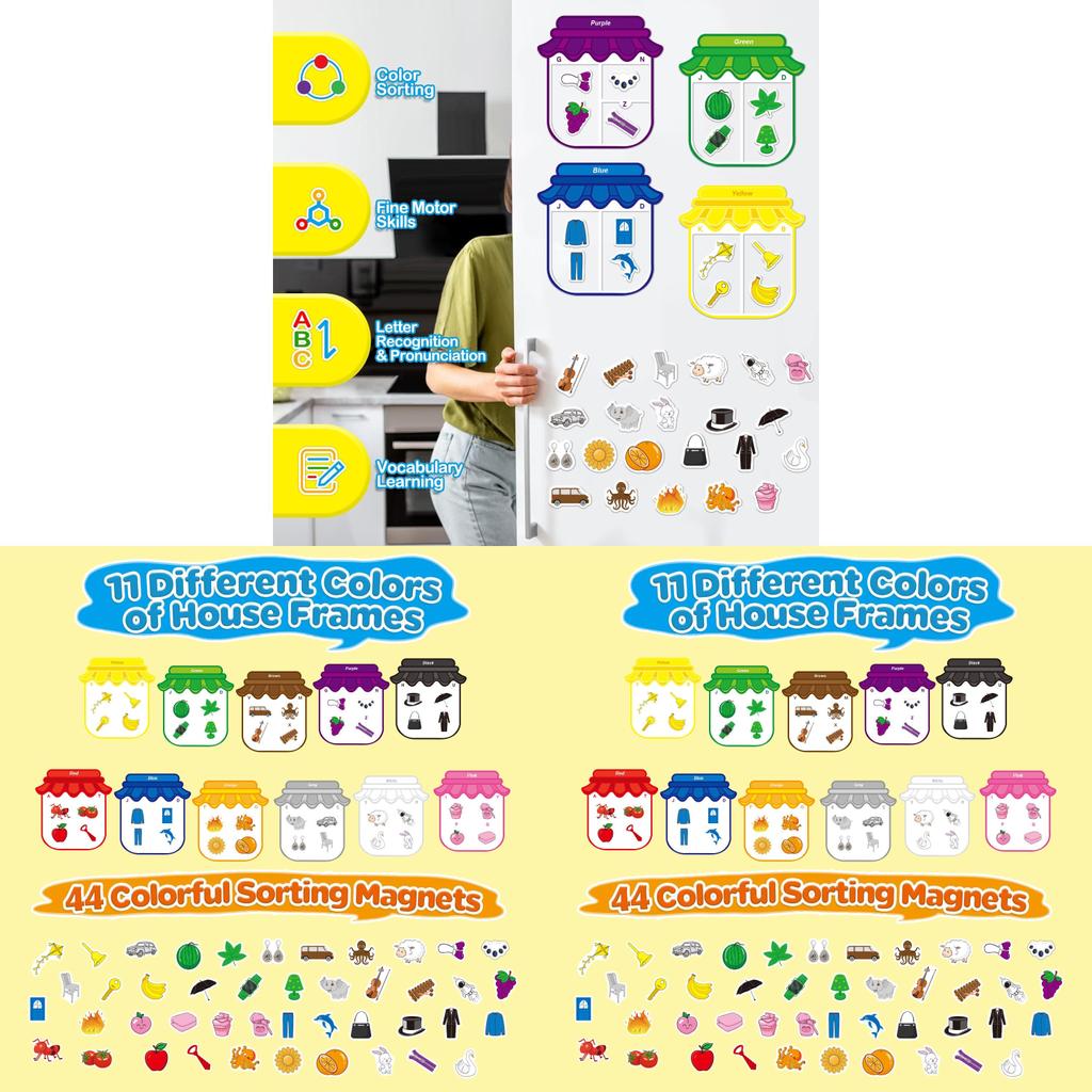 Magnetic Color Letter Puzzle Toy For Kids Educational Learning And Shape Matching