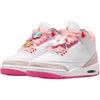 Air Jordan 3 Retro GS Wiosenne Kwiaty Trampki Dziecięce Różowy Perłowy-Różowy Hiper-Pomarańczowy-Różowy-Kwiatowy Różowy-Świecący Jasny Turkusowy-Sail II0599-600