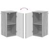 Bathroom Wall Mounted Cabinet Grey Sonoma 30 x 31.5 x 61 cm