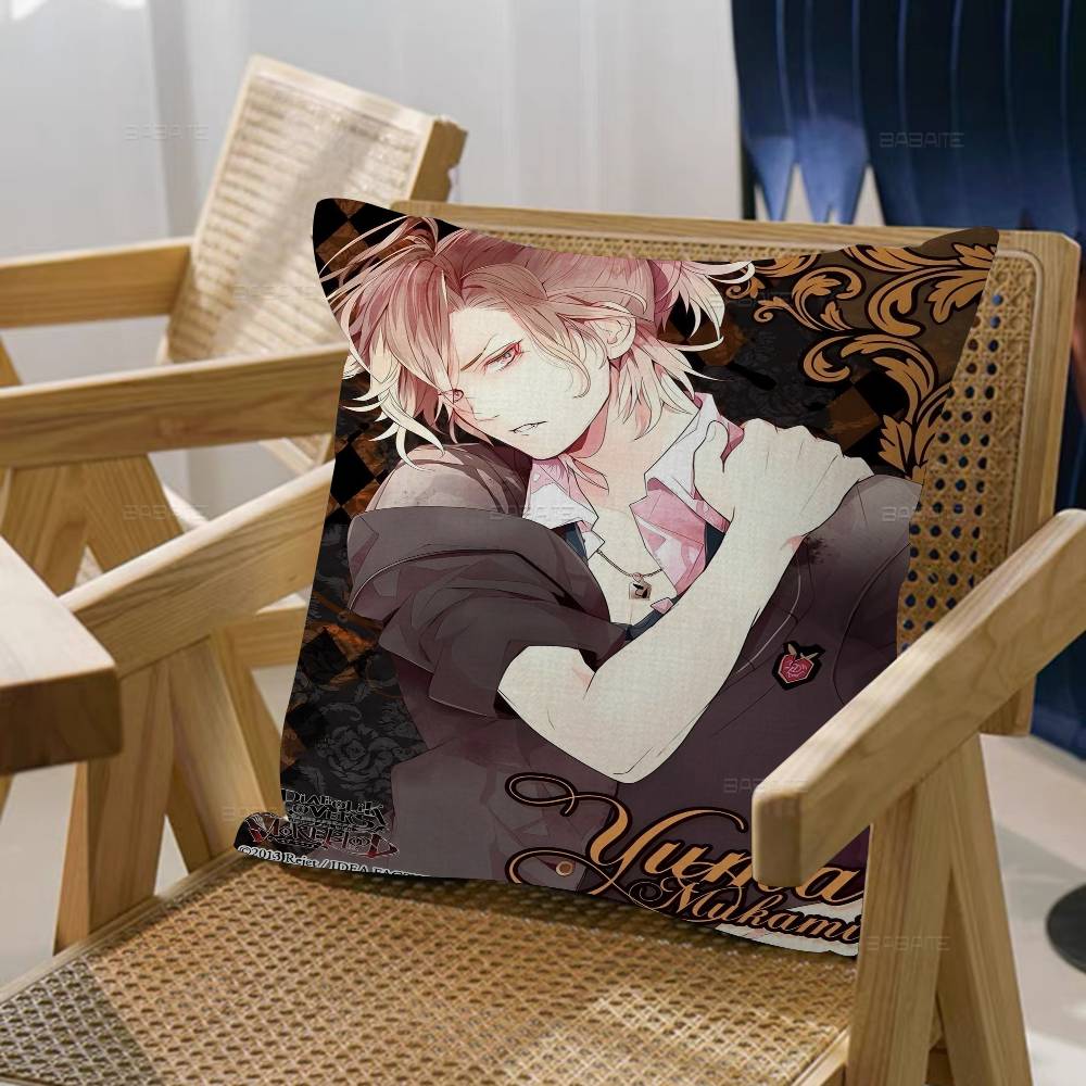 Anime D-Diabolik L-lovers Cushion Cover Inches Farmhouse Decor Home Throw Pillow Covers for Couch Decorations