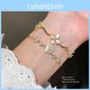 Zirkon Blumen Charm Armband für Damen mit luxuriösem Finish und für den täglichen Gebrauch