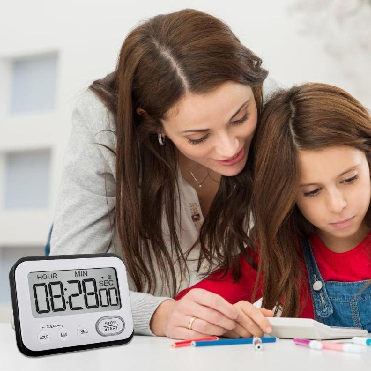 Aufwärts-/Abwärtszähler Digitaler Timer Stoppuhr für Klassenzimmer Zuhause Tisch-Timer Magnetischer Timer LCD-Anzeige Koch-Timer