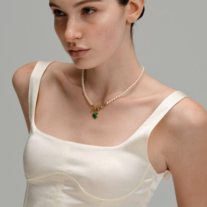 VINTAGE HOLLYWOOD Catch Love Pearl Necklace_VH25NNNE103V