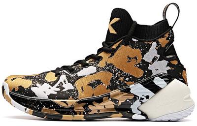 Men's Sneakers Anta KT4 Black History Month Shock The Game Abrasion Resistant Breathable High Top Basketball