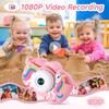 Kids Camera Toys for 3-8 Year Old Girls and Boys, Children Digital Camera with Cute Soft Silicone Case, 1080P Video Camcorder Present with 32GB SD