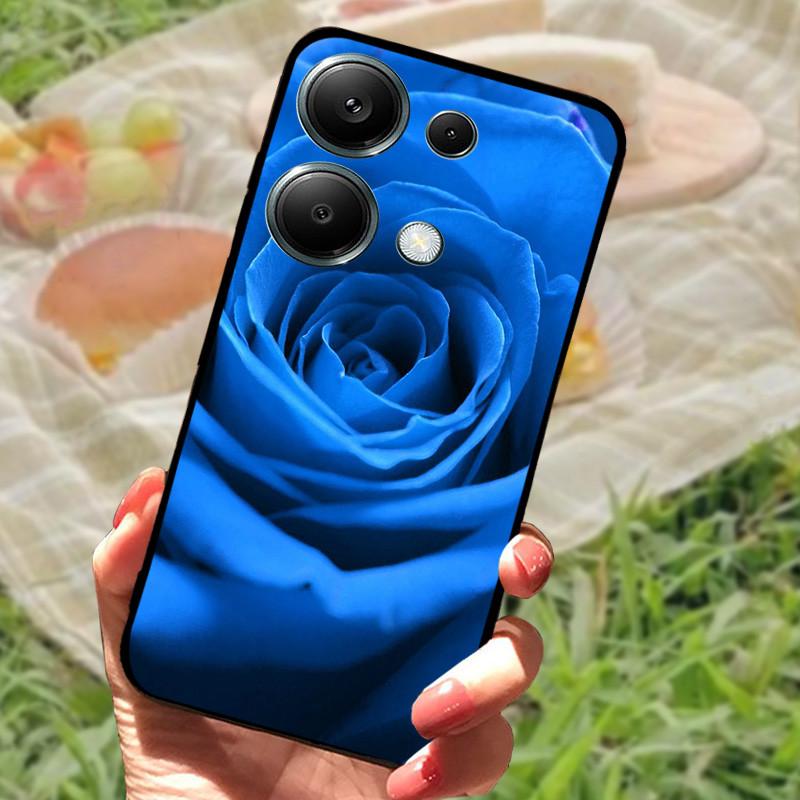 For Poco M6 Pro 4G Case Poco M6 4G Cover Silicone Soft Marble Bumper Coque for Xiaomi Poco F6 Redmi Turbo 3 5G Protective Fundas