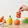 3D Printed Fidget Fruit Toy, Spiral Flexible Pineapple/Persimmon Passthrough Toy, Stress Relief Desk Toy for Adults, Kids