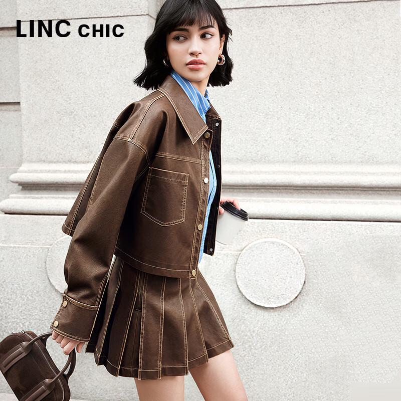 

Women s Short Protein Leather Lapel Jacket M (under 143 lbs)
