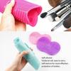Scrubbing Pad Cosmetic Brush Cleaning Pad Silicone With Suction Cup Apple Cleaner Cleaning Scrubbing Pad Beauty Supplies