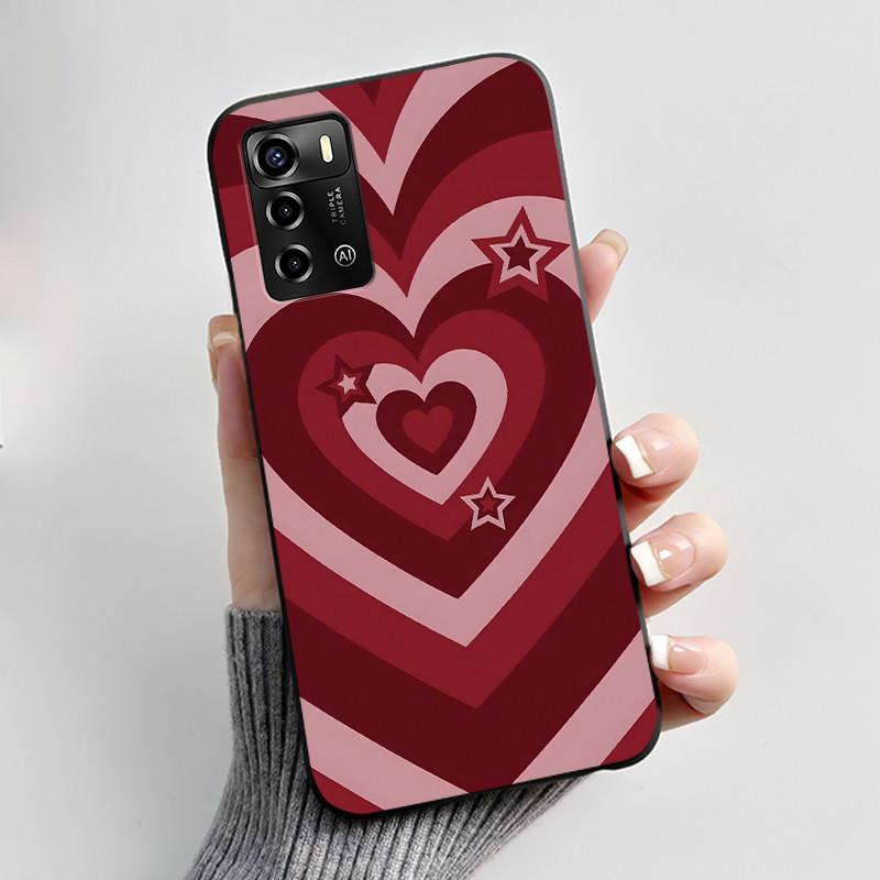 For ZTE Blade V40 Vita / V41 Smart Phone Case Luxury Cute Love Rabbit Funny Black Cover Shell Soft Silicone Protective Casing