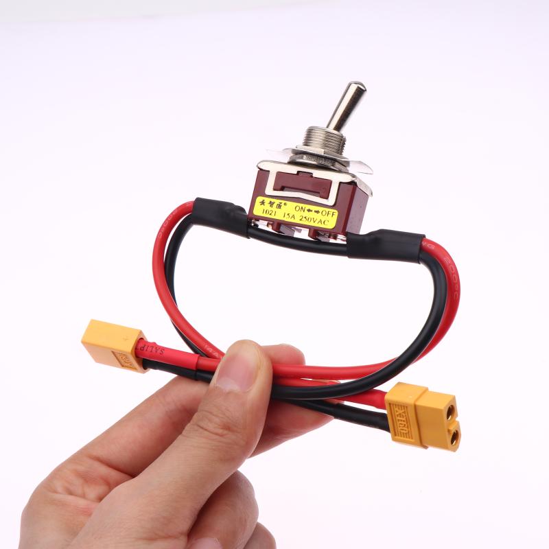 1 Piece Xt60 Xt90 T-Plug Power On-Off Toggle 12/14Awg Large Current High Load Switch For Ebike Rc Airplane Esc Motor Connecting