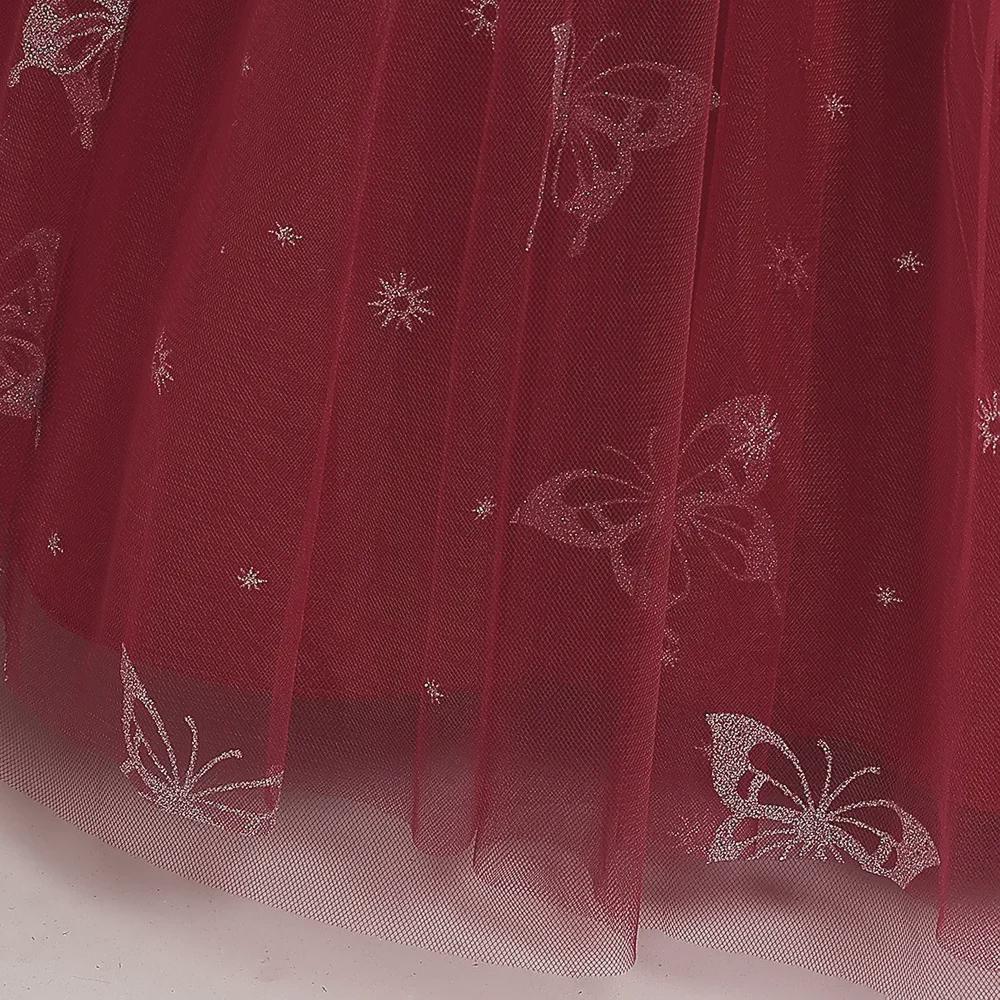 Dívčí nadýchané šaty na klavírní vystoupení a svatbu, vhodné pro věk 5-12 let