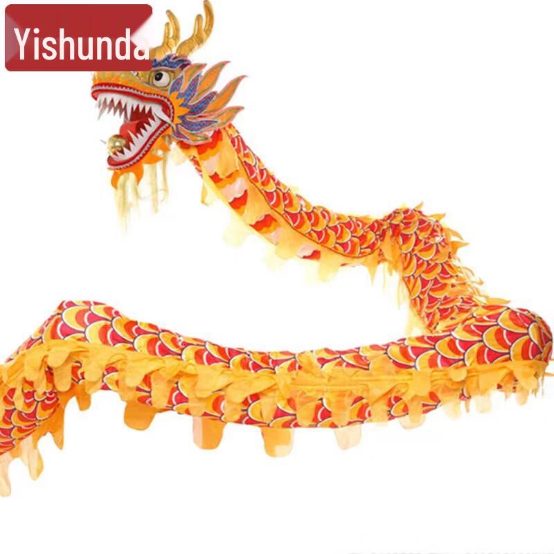 Yishunda Traditional Gilded Dragon Dance Prop Set