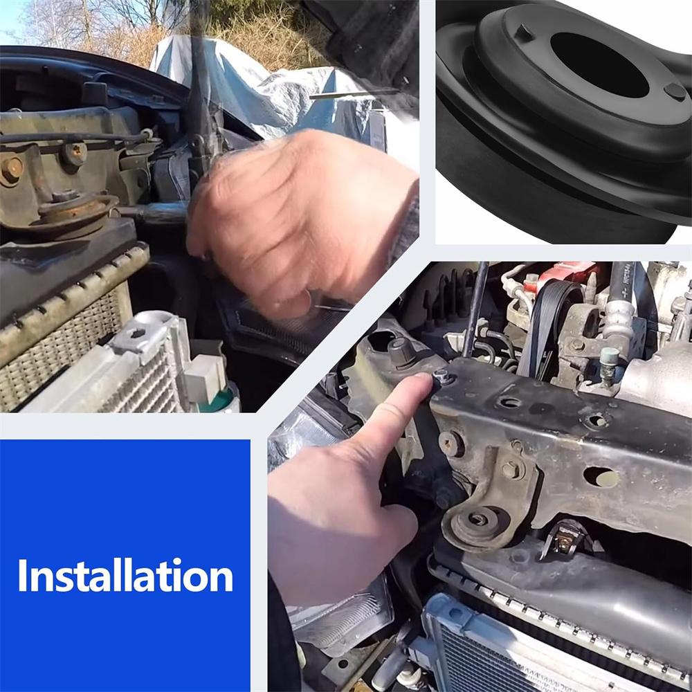 2pcs Car Upper Radiator Bracket with Cushion For Honda Civic 2006-2011