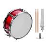 Btuty 12-inch Snare Drum Head with Drumsticks and Shoulder Strap Drum Key for Student Bands (Red)