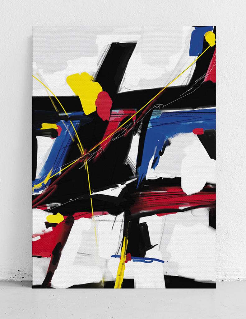 Plakat mondrian abstrakcja obraz