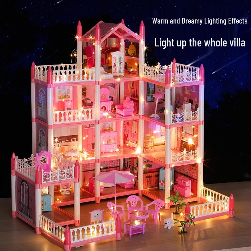 DIY Princess Dollhouse Castle Villa for Girls