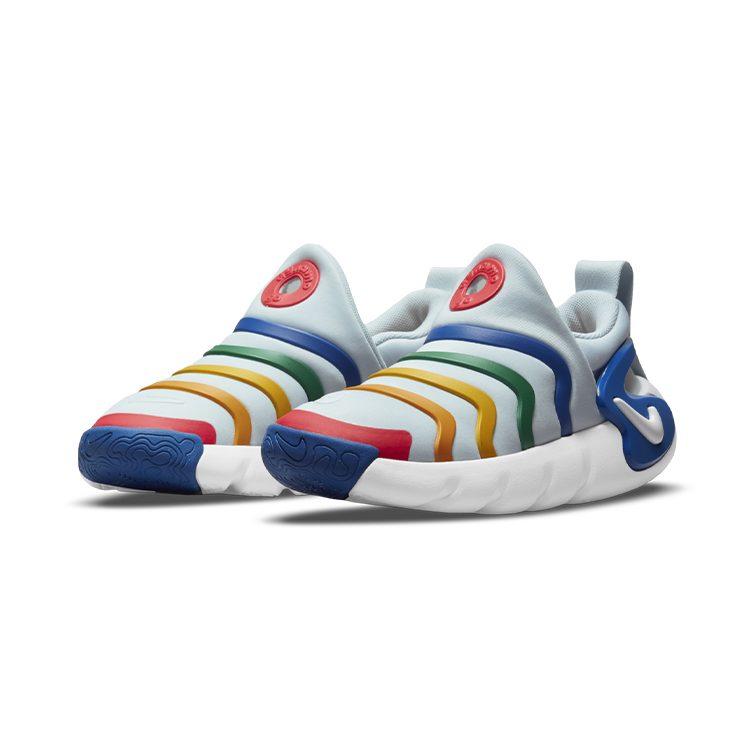 Nike Dynamo GO Niedrig geschnittene Sport-Freizeitschuhe Blau Rot Kinder im Alter von 3-7 Jahren DH3437-400