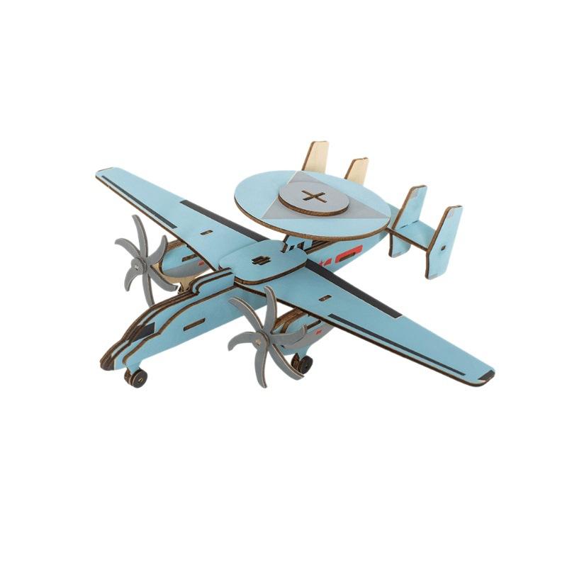 

1 шт. Детская сборная модель Машина раннего предупреждения Самолет ручной работы и Аэрокосмическая симуляция Трехмерный пазл Пазл Деревянная игрушка