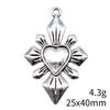 Christmas Decorations Charms Jewelry Gothic Style Peach Heart Charms Pendant Items Craft Pendants