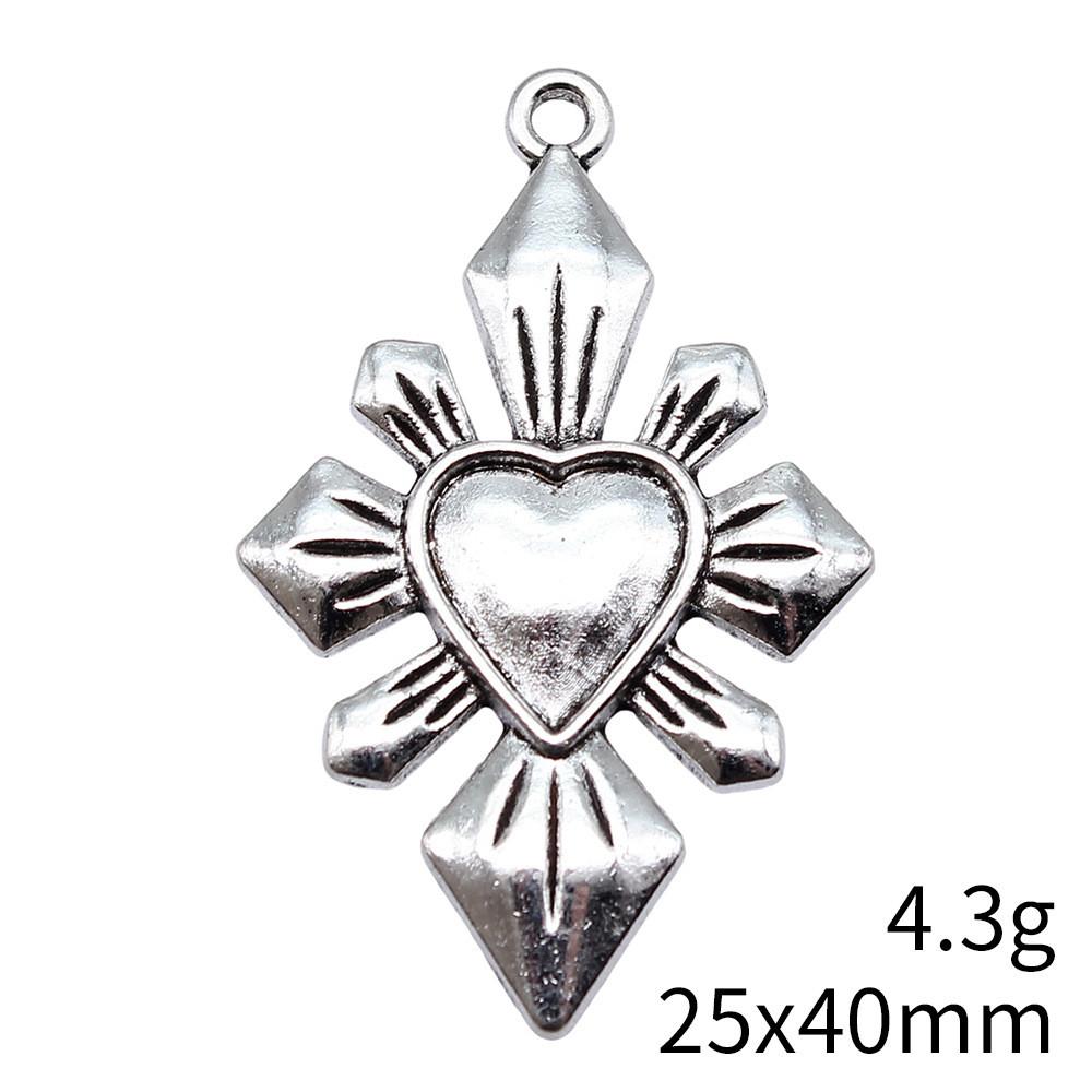 Christmas Decorations Charms Jewelry Gothic Style Peach Heart Charms Pendant Items Craft Pendants