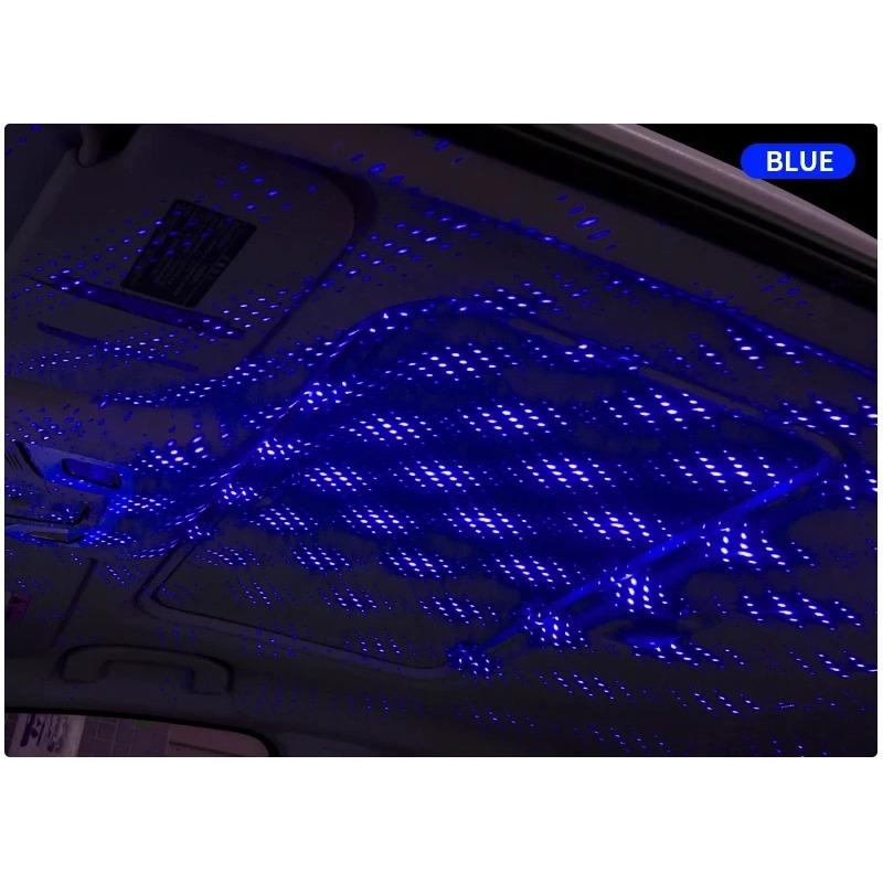 LED Starry Sky Projector Night Light Romantic USB Night Light Adjustable USB Car Lights Auto Roof Ceiling Lamp Bedroom Light