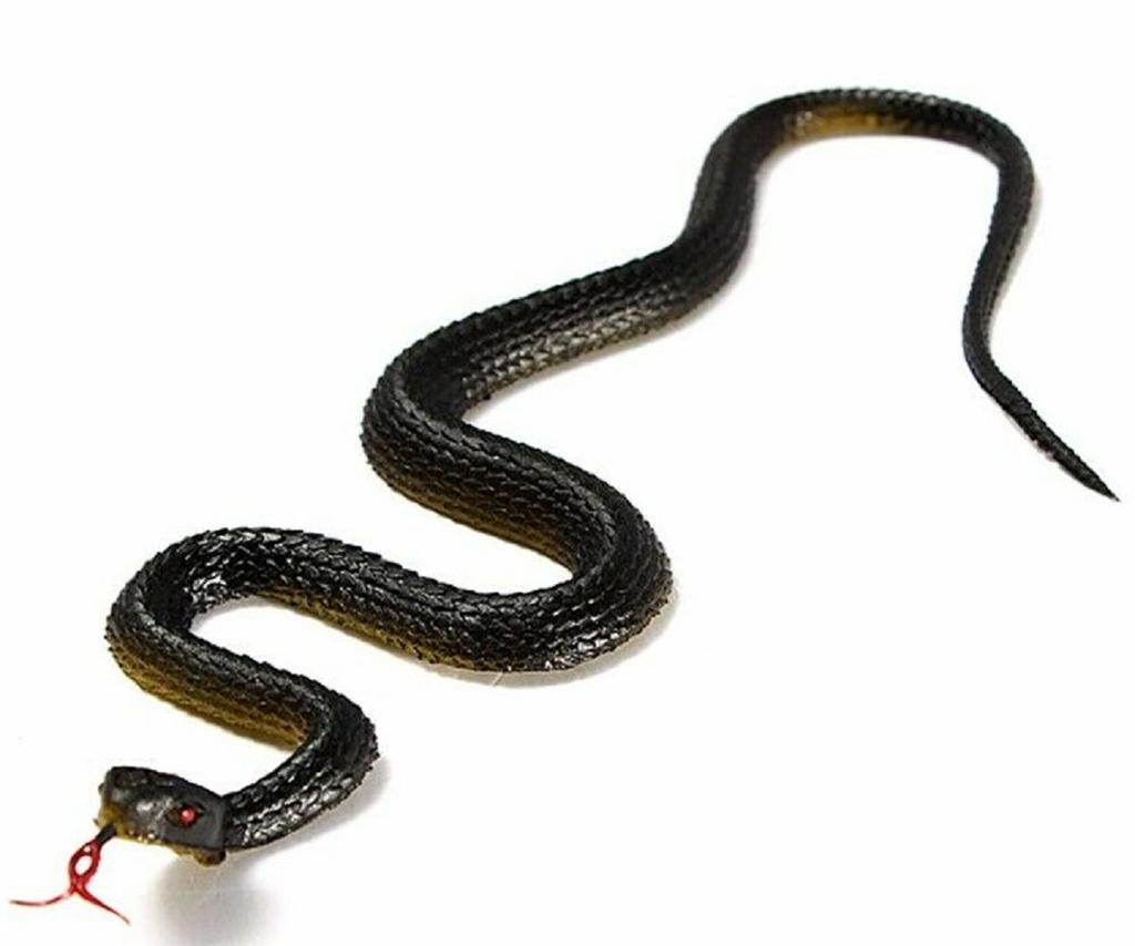 45cm Fake Realistic Rubber Toy Snake North US Green Anaconda Scary Halloween To Scare Birds Props Prank Trick Toy Accessories