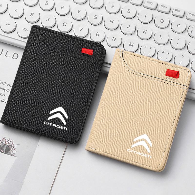 Car Men's Wallet motor vehicles Card Ticket Storage Bag For Citroen C3 C4 CACTUS C6 C8 C3-XR Picasso Grand DS3 DS5 Accessories aje256