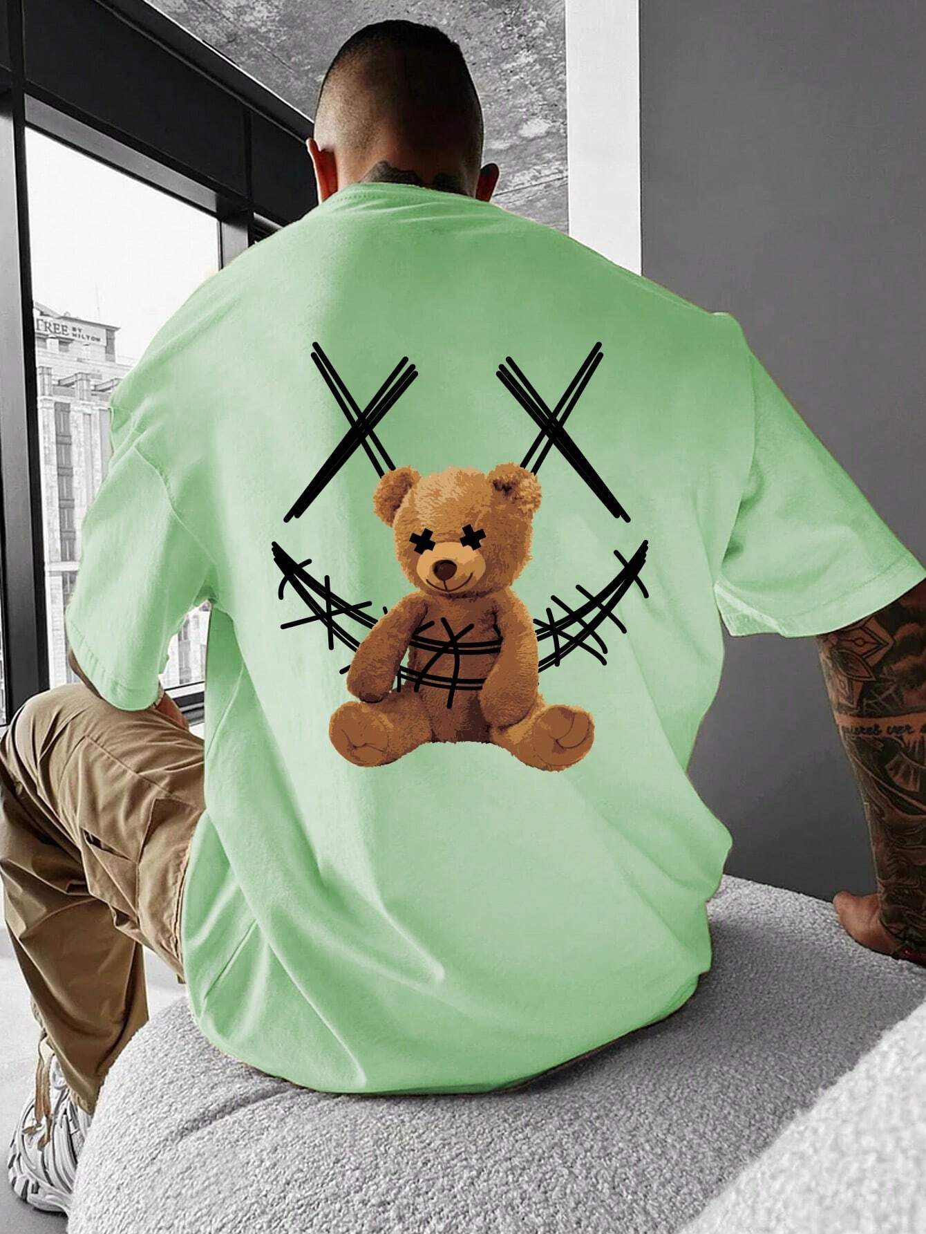 

Чоловіча футболка Manfinity LEGND з принтом ведмедя 2XL