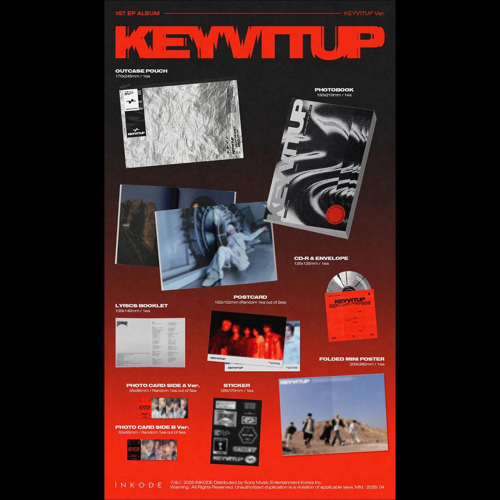 [Pre-order] KEYVITUP [KEYVITUP] Photobook ver. Album (KEYVITUP Ver. & LEGENDARY Ver.)  + Free Gift