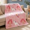 Manta para Siesta, Manta de Franela Gruesa de Doble Cara, Ligera con Tejido Antiestático, Manta Decorativa No Propensa a Encogerse para Todas las Estaciones